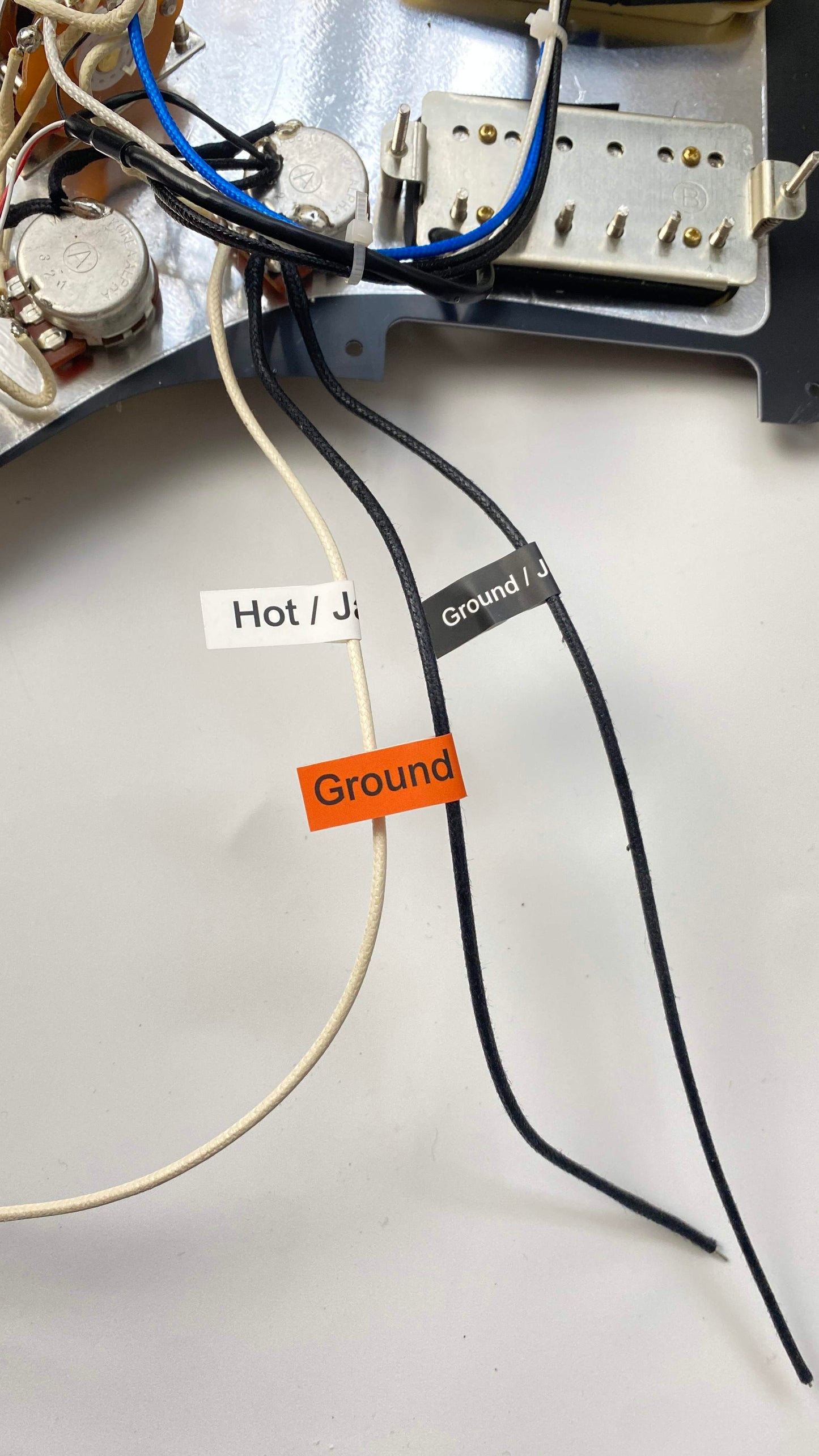 Electric Guitar Prewired Pickguard HH with Gold Hardware Split Coil Alnico V pickups - Arzuza Music