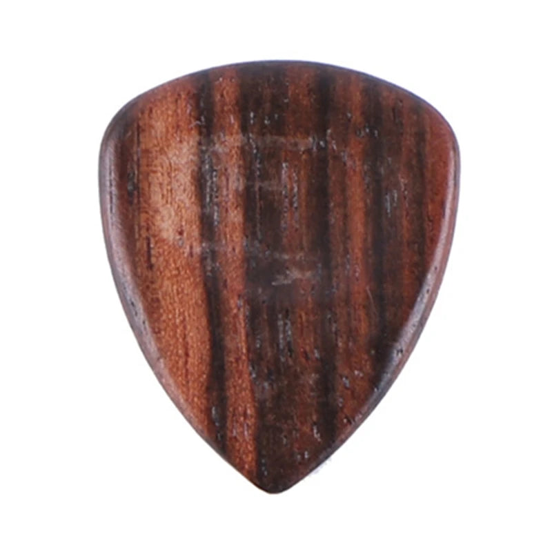 3 Wooden Guitar Picks, Walnut, Olive Wood and Sandalwood