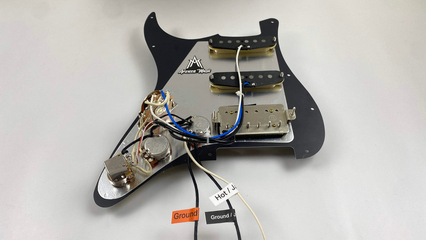 Arzuza Music Electric Guitar Pickguard 7 Positions HSS Alnico V Split Coil Humbucker and Single Coil - Arzuza Music