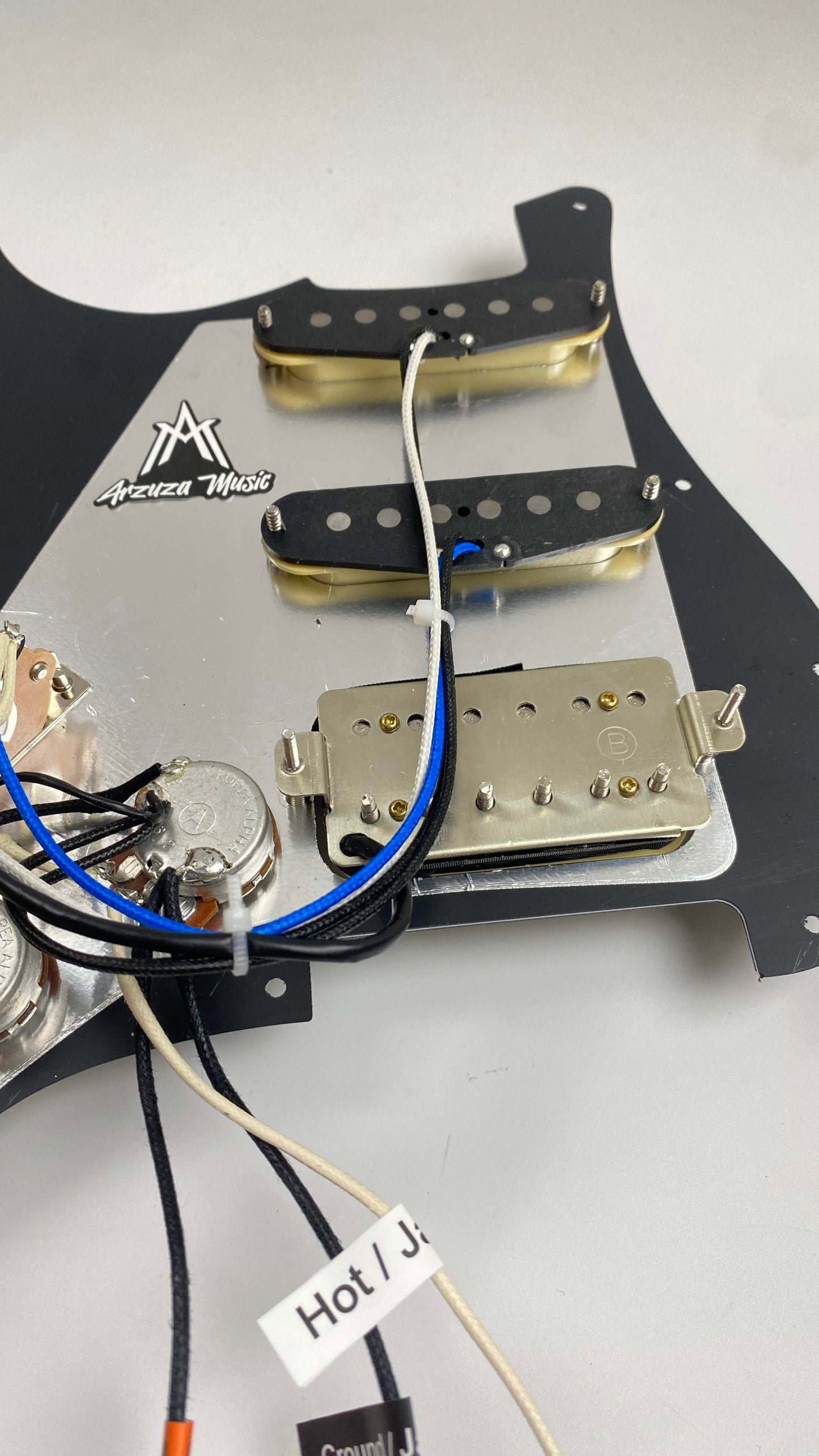 Arzuza Music Electric Guitar Pickguard 7 Positions HSS Alnico V Split Coil Humbucker and Single Coil - Arzuza Music