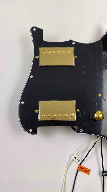 Electric Guitar Prewired Pickguard  HH with Gold Hardware  Split Coil  Alnico V pickups