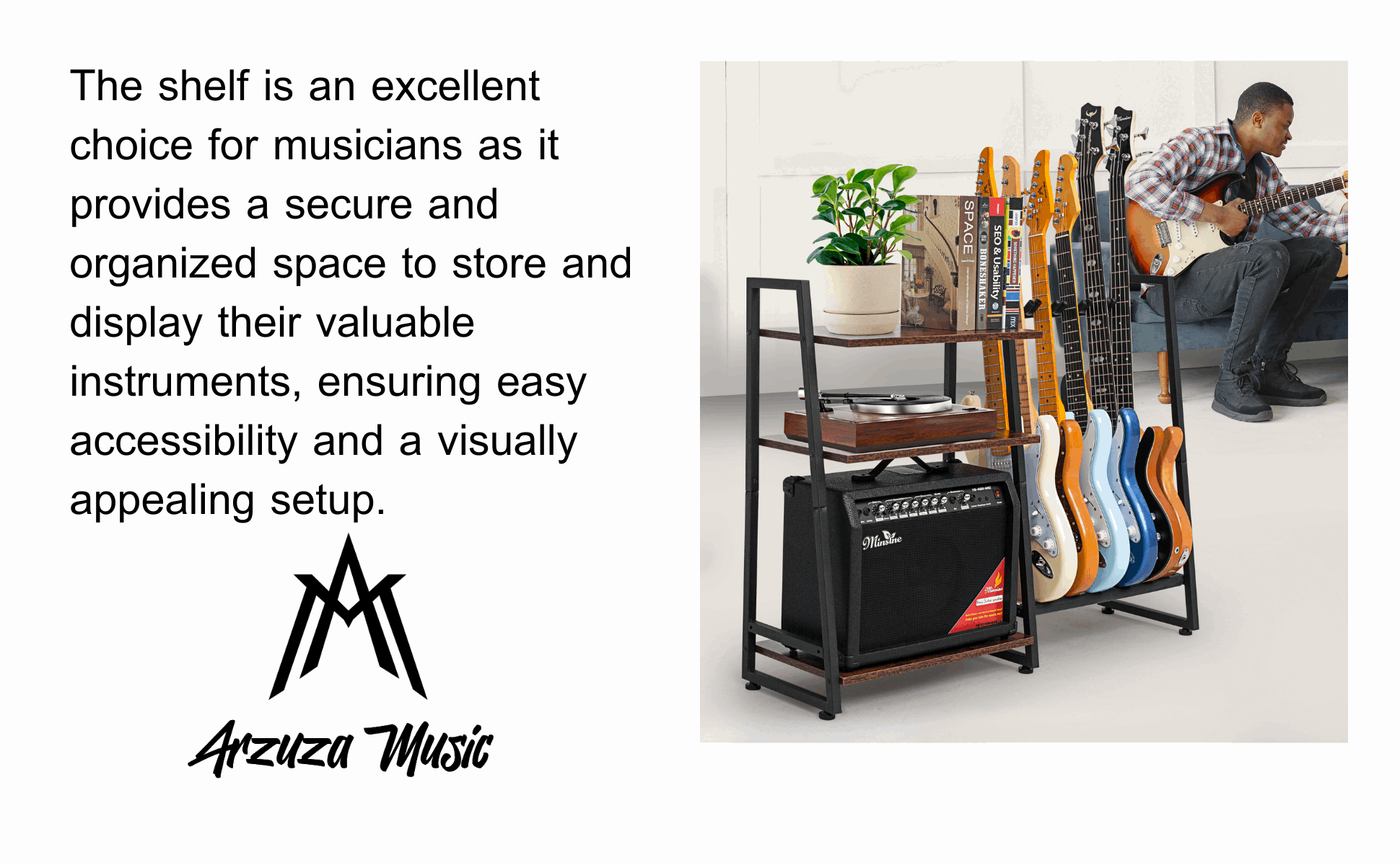 Arzuza Music Multiguitar Stand  Guitar Rack