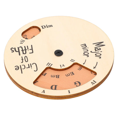 Wooden  Circle Of Fifths, Guitar Chord