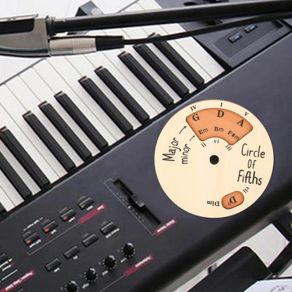 Wooden  Circle Of Fifths, Guitar Chord