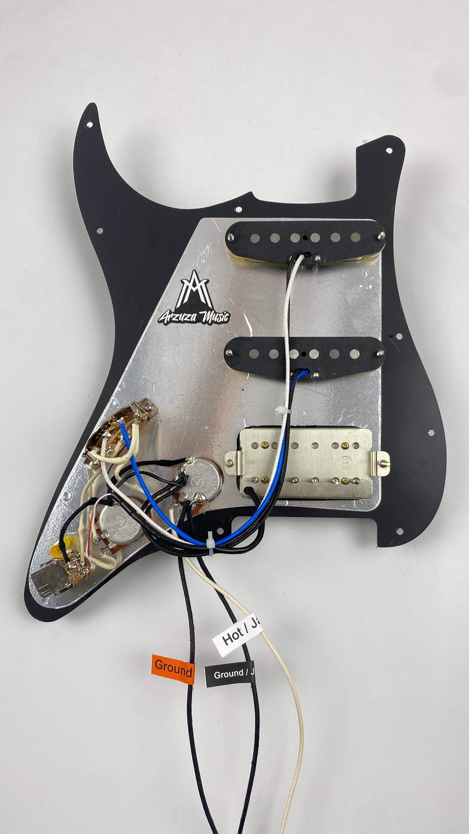 Arzuza Music Electric Guitar Pickguard  7 Positions  HSS Alnico V  Split Coil  Humbucker and Single Coil - Arzuza Music