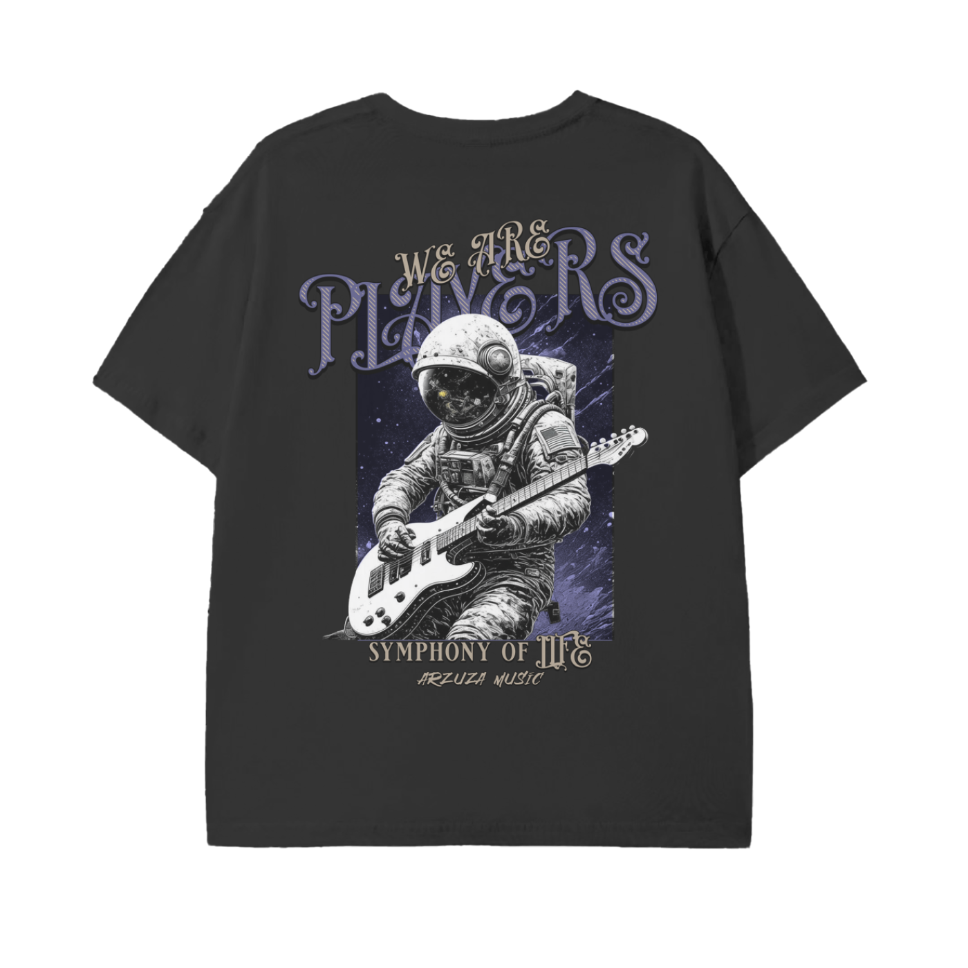 Outer Space Musician T-Shirt Modern